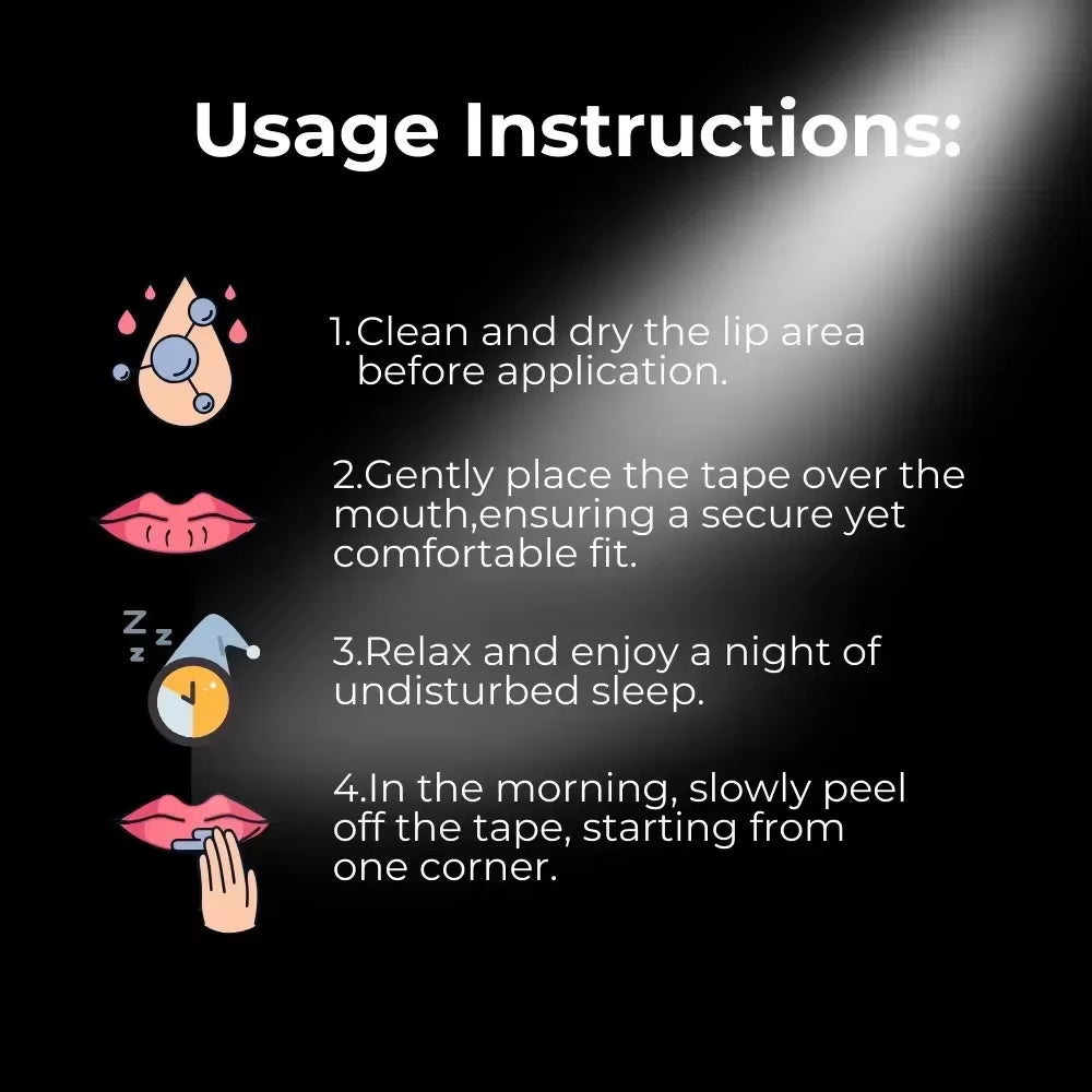 30/60Pcs Mouth Tape Sleeping Keep Mouth Close Prevent Snoring Gentle Sleep Strip for Home Travel Mouth Tape for Sleeping